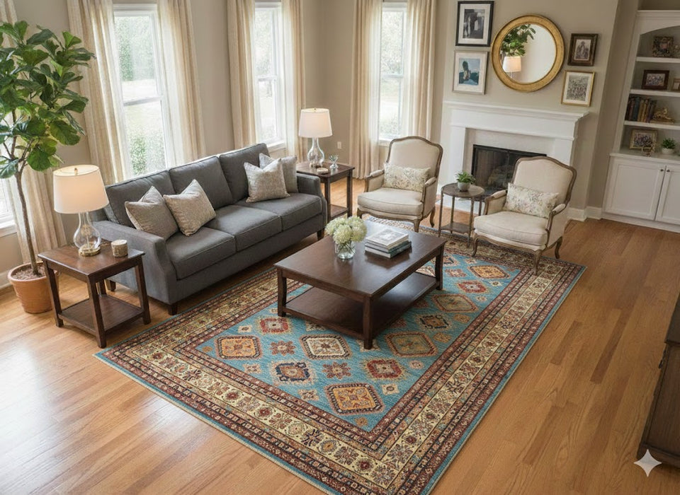 Kazak 100% wood Oriental Rug 8'9" x 11'9'