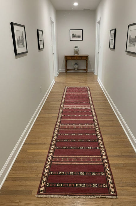 Afghan Kilim Handwoven flatweave Rug – size 1' 11" x 8' 10"