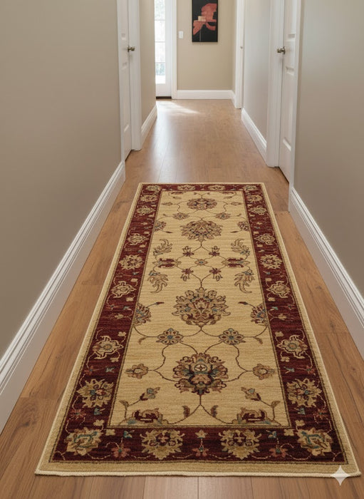 Hand-Knotted Sultanabad Vegetable-Dyed Wool Rug, 2" x 4' 9"  (K)