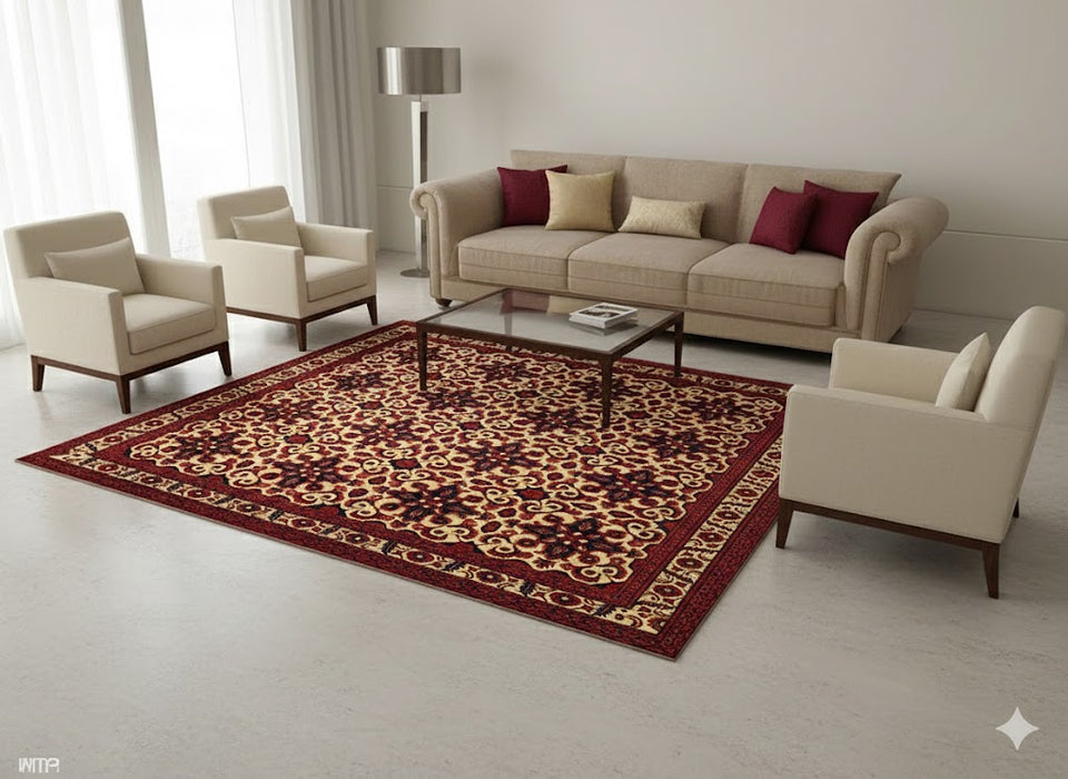 Terkaman Tribal Afghan Oriental Rug, size 9' 6" x 12' 5"  (C)