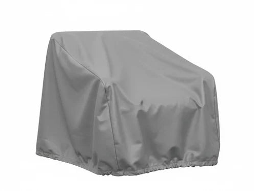 Alpine Teak Wood Modern Swivel Outdoor Arm Chair – Black