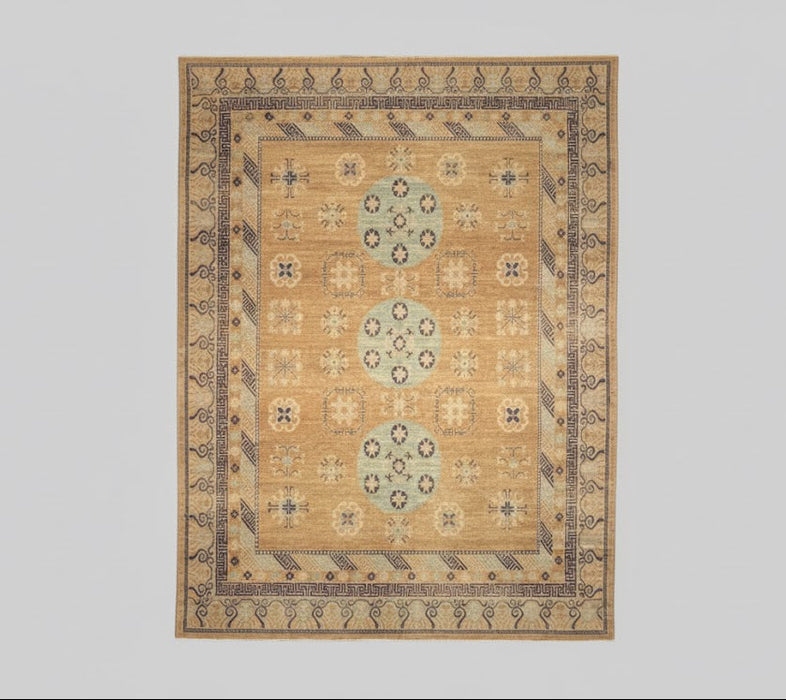 Khotan Pomegranate design Oriental Rug: Size 9" x 12' 4"