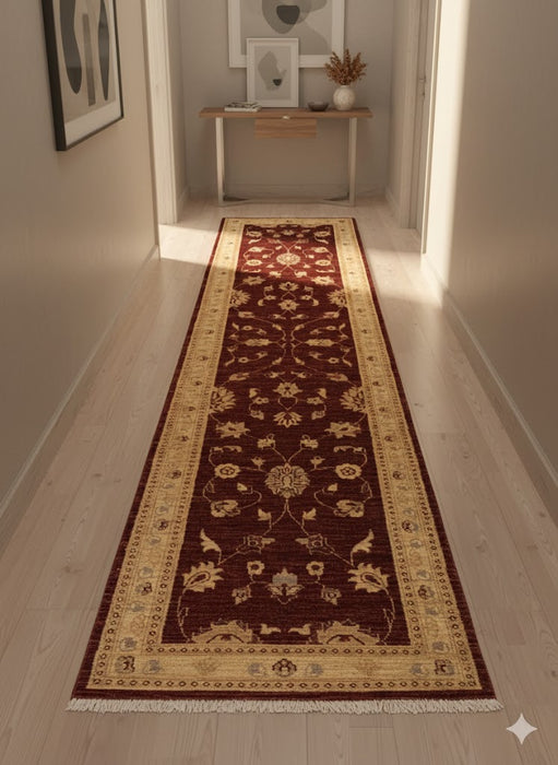 Hand-Knotted Sultanabad Vegetable-Dyed Wool Rug, 2' 7" x 10' 3"  (K)