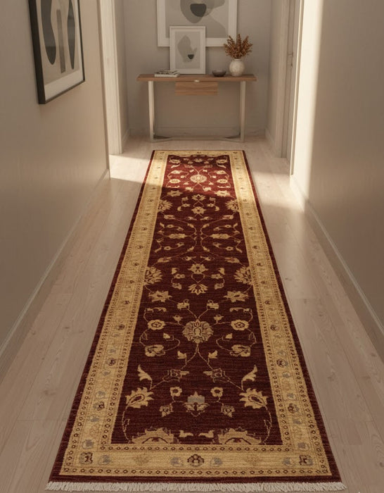Hand-Knotted Sultanabad Vegetable-Dyed Wool Rug, 2' 7" x 10' 3"  (K)