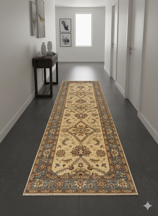 Hand-Knotted Sultanabad Vegetable-Dyed Wool Rug, 2' 9" x 10"  (K)