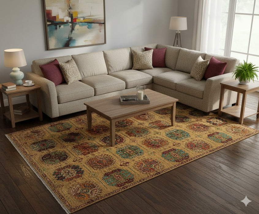 Hand knotted 100% wool Fielpa Rug 8' 4" x 11' 9"