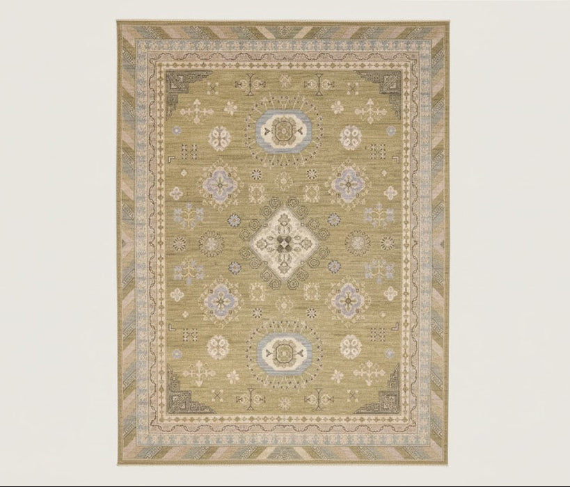 Khotan Pomegranate design Oriental Rug, 8' 1" x 9' 10" (D)