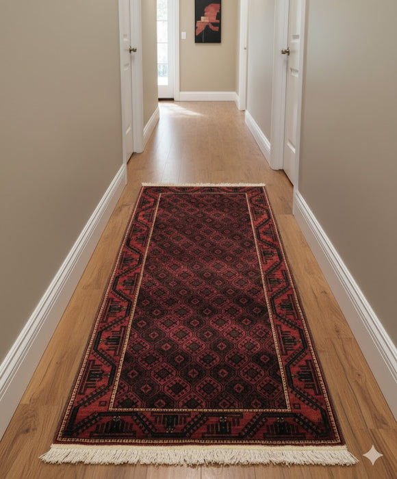 Terkaman Tribal Baluch Oriental Rug; 4' 4" x 8' 4"  (A)