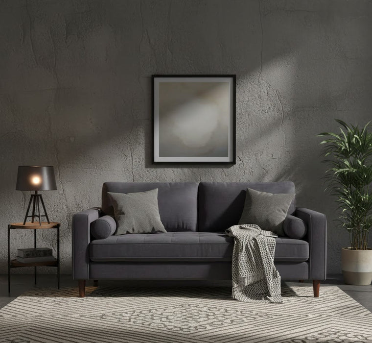 Frederick Modern Contemporary Velvet Loveseat