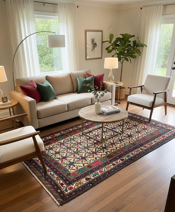 Terkaman Tribal Baluch Oriental Rug; 3' 8" x 6" (A)