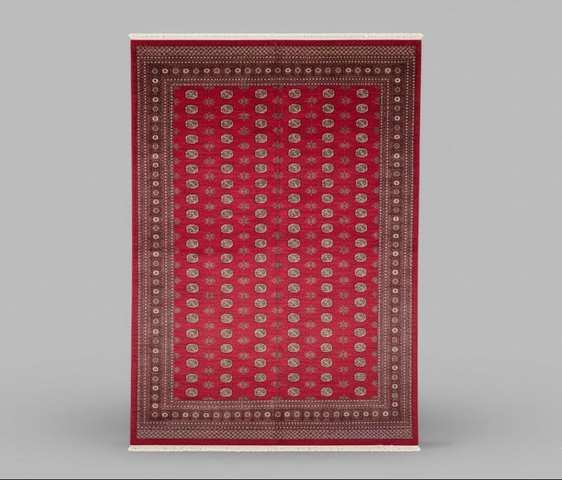 Hand-Knotted Pakistani Bokhara Rug – 100% Wool, size 12" x 16"  (M)