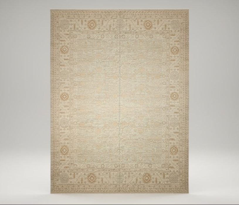 Hand-Knotted Sultanabad Vegetable-Dyed Wool Rug, 10' 3" x 12' 10"  (K)