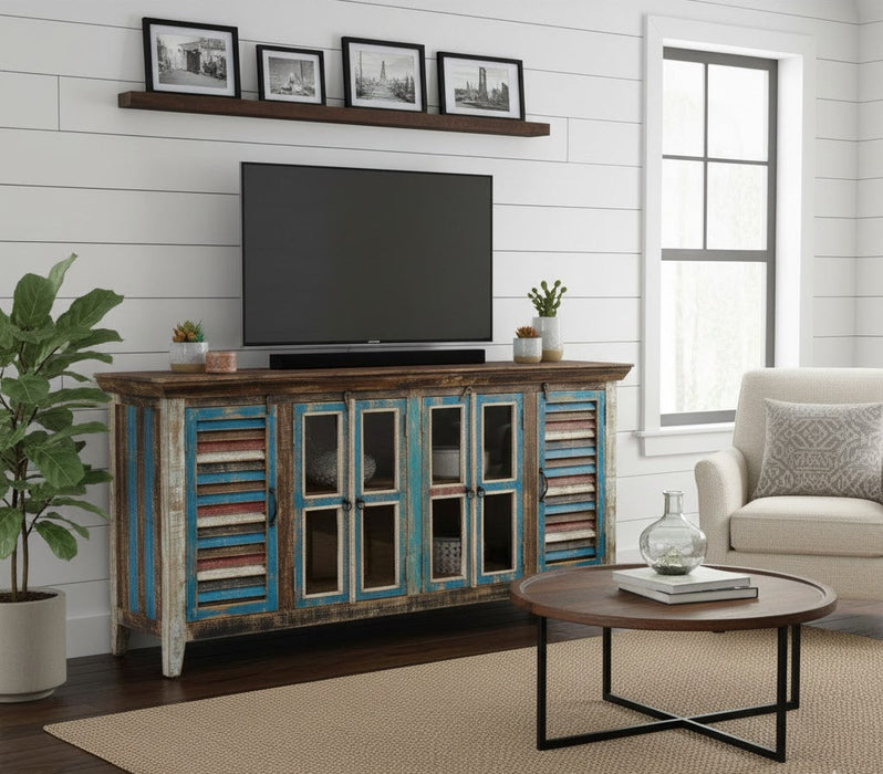 La Boca Shutter Sideboard with Glass Doors - 75"