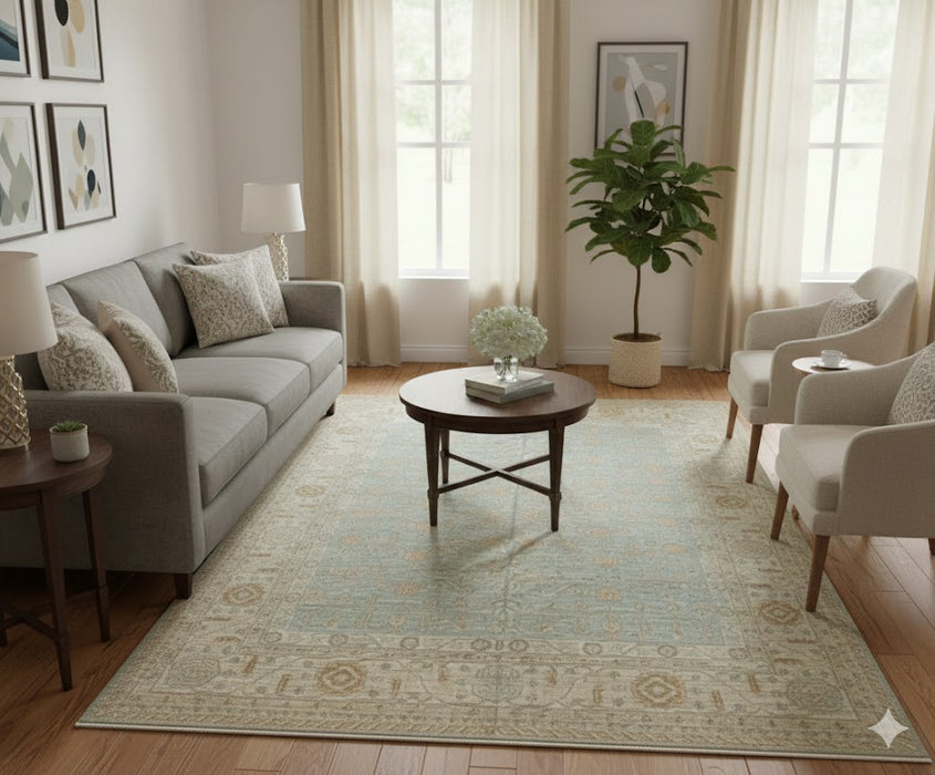 Khotan Pomegranate design Oriental Rug, size 5" x 6' 10"(D)