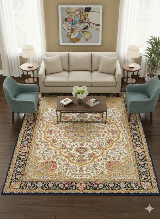 Agra 100% Silk Oriental Rug 8' x 11' 6"