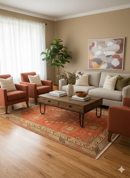 Antique Khotan Samarkand Rug, circa 1910's, size 4' 6" x 8' 7"