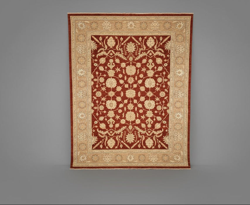 Hand-Knotted Sultanabad Vegetable-Dyed Wool Rug, 9" x 11' 8"  (K)