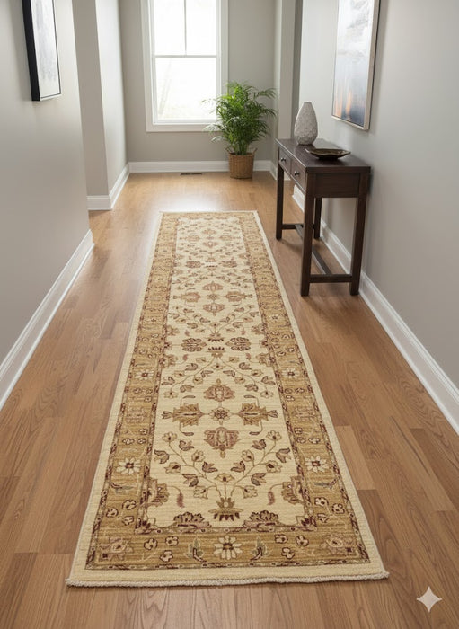 Hand-Knotted Sultanabad Vegetable-Dyed Wool Rug, 2' 8" x 11' 6"  (K)