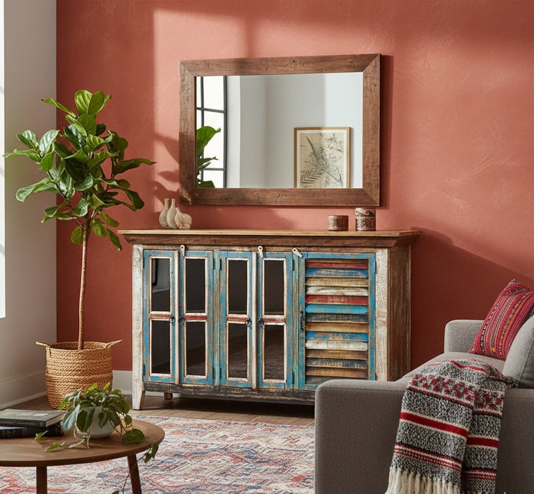 La Boca Sideboard with Glass Doors - 55"