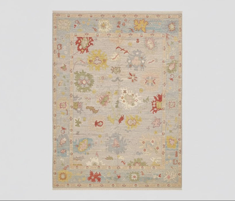 Hand-Knotted Sultanabad Vegetable-Dyed Wool Rug, 8' 3" x 10' 2" (K)