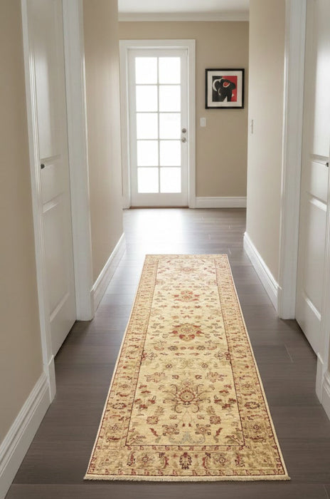 Hand-Knotted Sultanabad Vegetable-Dyed Wool Rug, 2' 8" x 9' 9" (K)