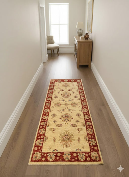 Hand-Knotted Sultanabad Vegetable-Dyed Wool Rug, 2' 9" x 6' 3"  (K)