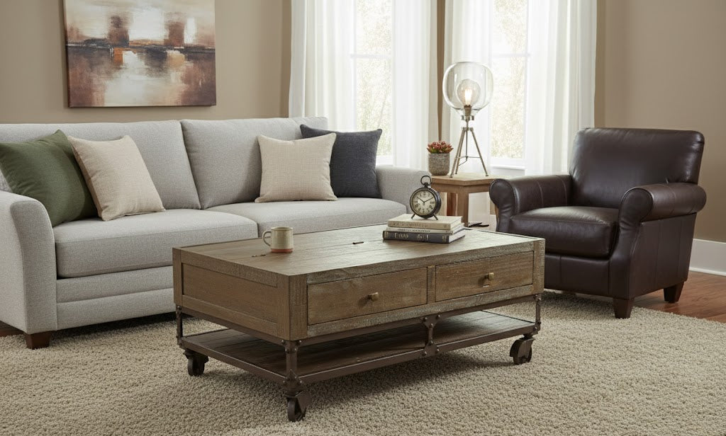 Greenview Forged Iron Lift Top Coffee Table