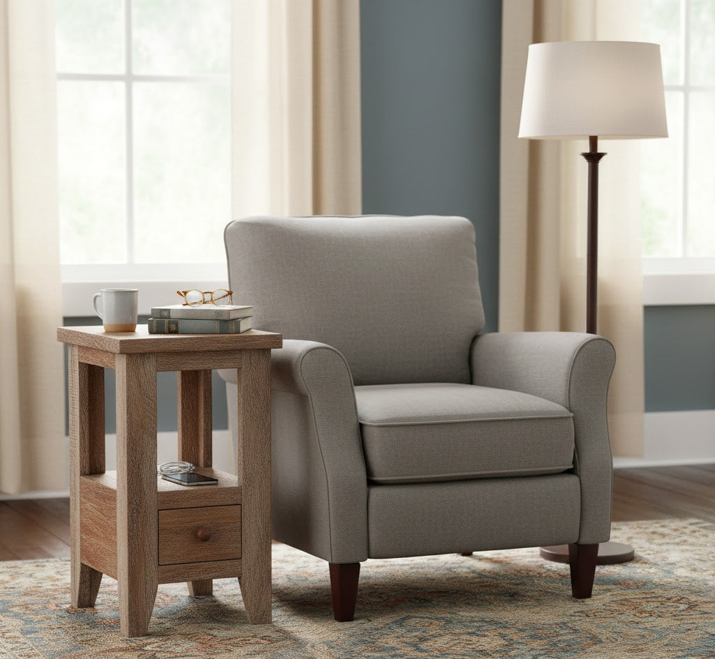 Buy Bayshore 1 Drawer Side Table in the USA | Crafters and Weavers