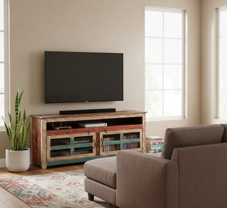 La Boca Glass Door TV Stand - 65"