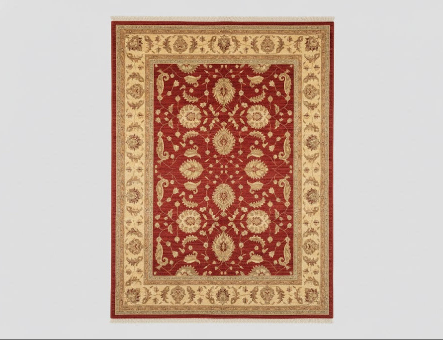 Sultanabad Oriental Rug, Red and Ivory, 8'2" x 10'