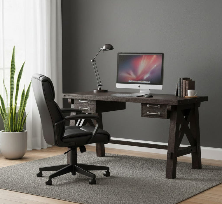 Oak Park Cross Bar 2 Drawer Desk