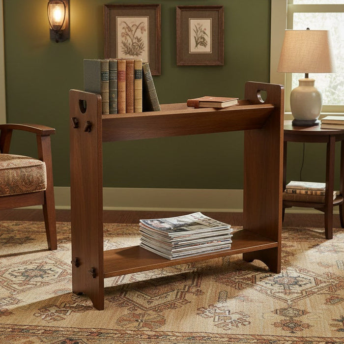 Mission / Arts and Crafts Book and Magazine Stand - Walnut (W1)