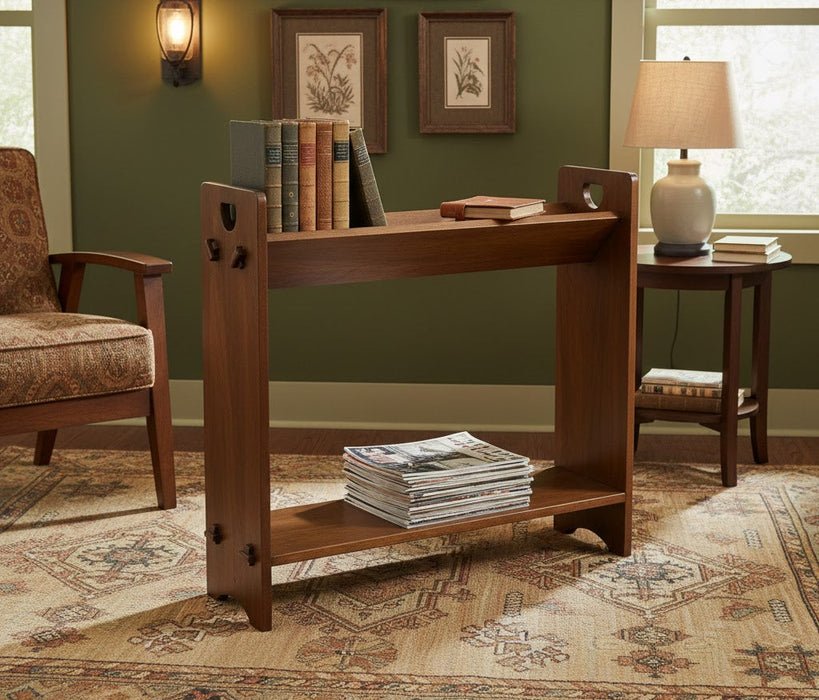 Mission / Arts and Crafts Book and Magazine Stand - Walnut (W1)
