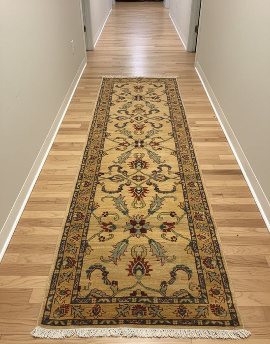 Hand-Knotted Sultanabad Vegetable-Dyed Wool Rug, 2' 8" x 8' 10"  (K)