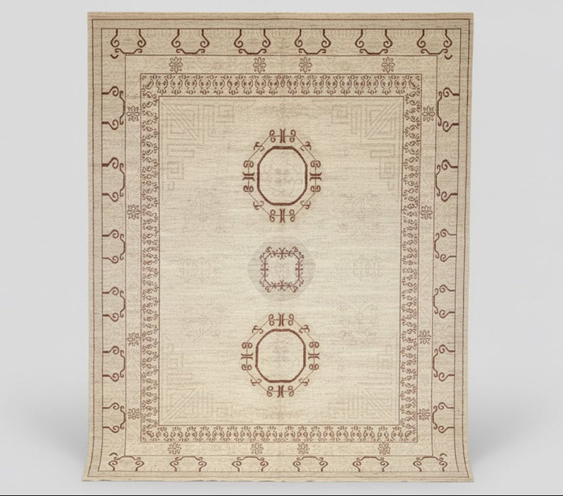 Khotan Pomegranate design Oriental Rug, 8' 5" x 10' 1" (D)