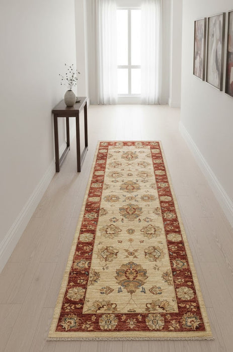 Hand-Knotted Sultanabad Vegetable-Dyed Wool Rug, 2' 9" x 8' 7"  (K)