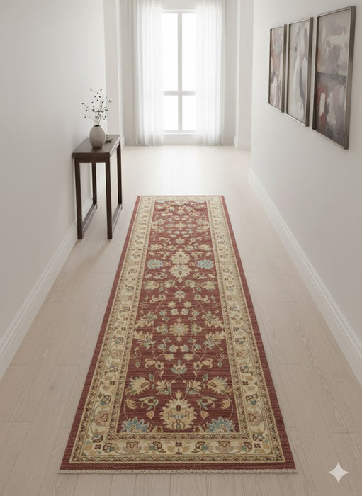 Hand-Knotted Sultanabad Vegetable-Dyed Wool Rug, 2' 8" x 12' 9"  (K)