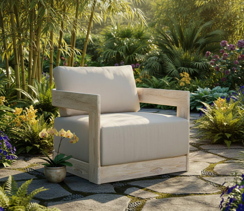 Paradiso Outdoor Teak Natural Look Swivel Chair - Teak Natural