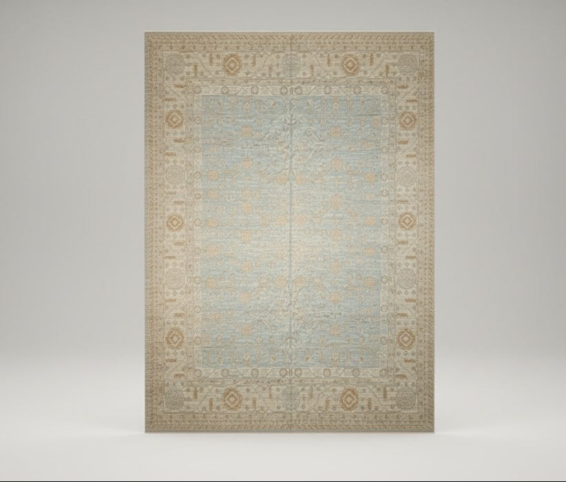 Khotan Pomegranate design Oriental Rug, size 5" x 6' 10"(D)