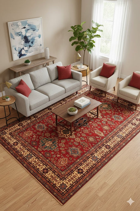 Kazak 100% wool Hand Made Oriental Rug 9' x 12'