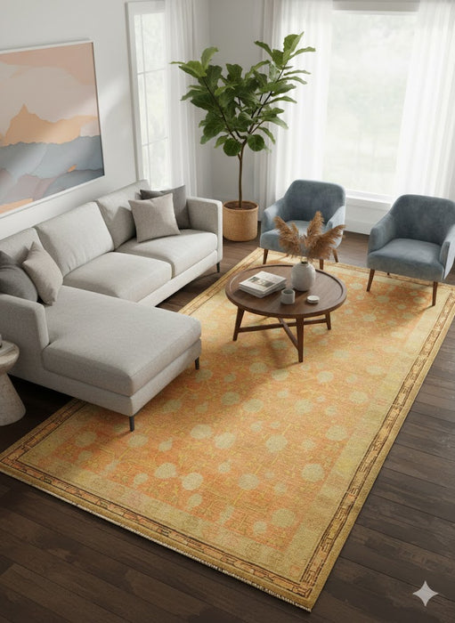 Antique Khotan Samarkand Rug, circa 1910's, size 5' 1" x 9' 10"