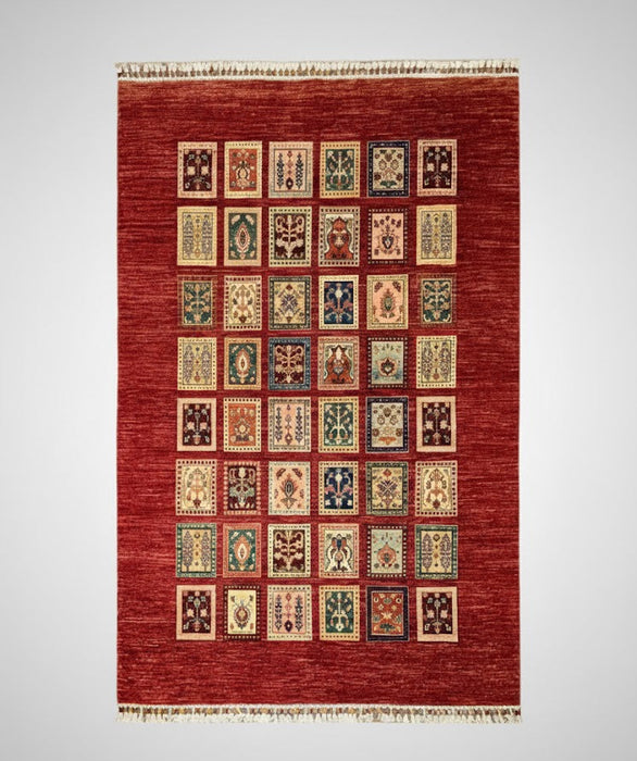 Hand-Knotted Sultanabad Vegetable-Dyed Wool Rug, 5' 9" x 7' 7" (K)
