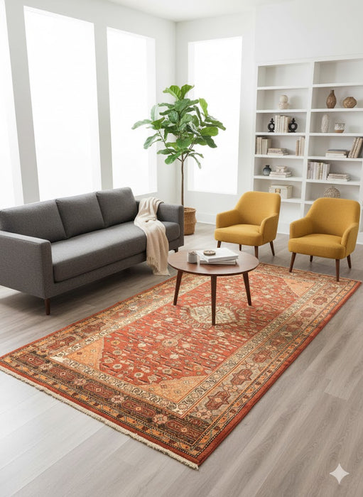 Antique Khotan Samarkand Rug, circa 1910's, size 6' 2" x 10' 8"