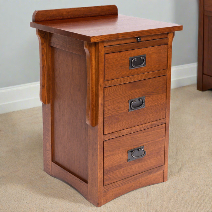 Crofter Style 3 Drawer End Table with Writing Tray - Michael's Cherry (MC3)