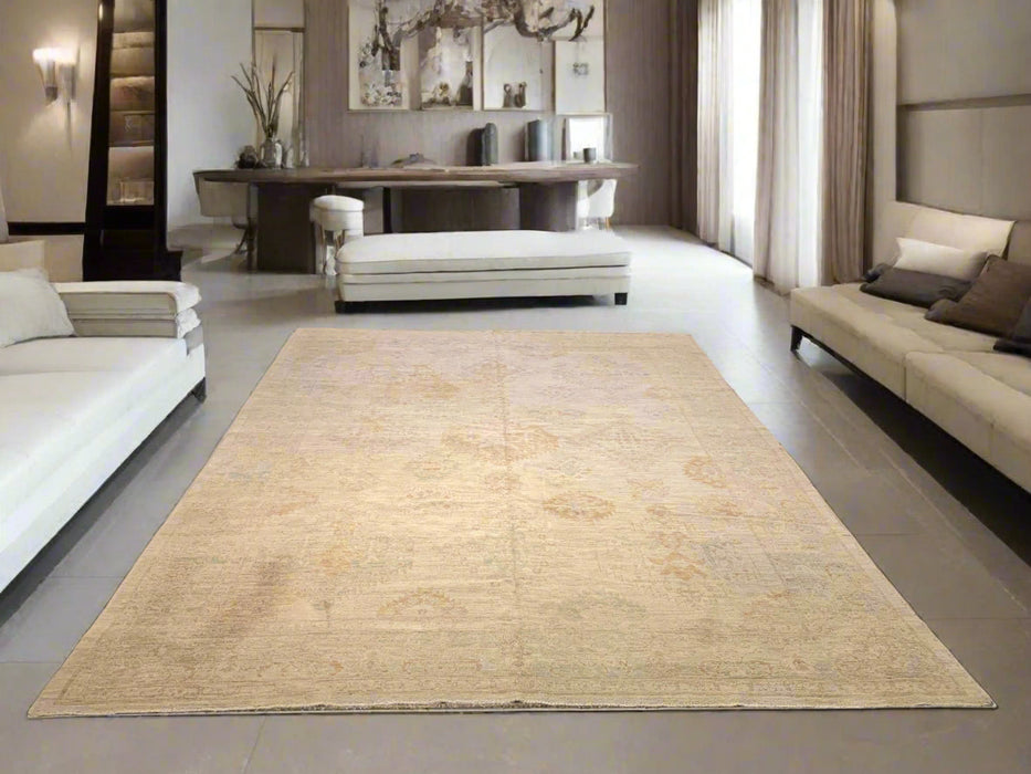 Hand-Knotted Sultanabad Vegetable-Dyed Wool Rug, 8' 10" x 11' 7"  (K)