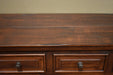 Keystone Panel Door TV Stand - 83" (2 Colors Available) - Brown - Crafters and Weavers