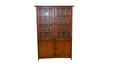 Mission Oak 4 Door Display China Cabinet - Golden Brown - 49"W - Crafters and Weavers