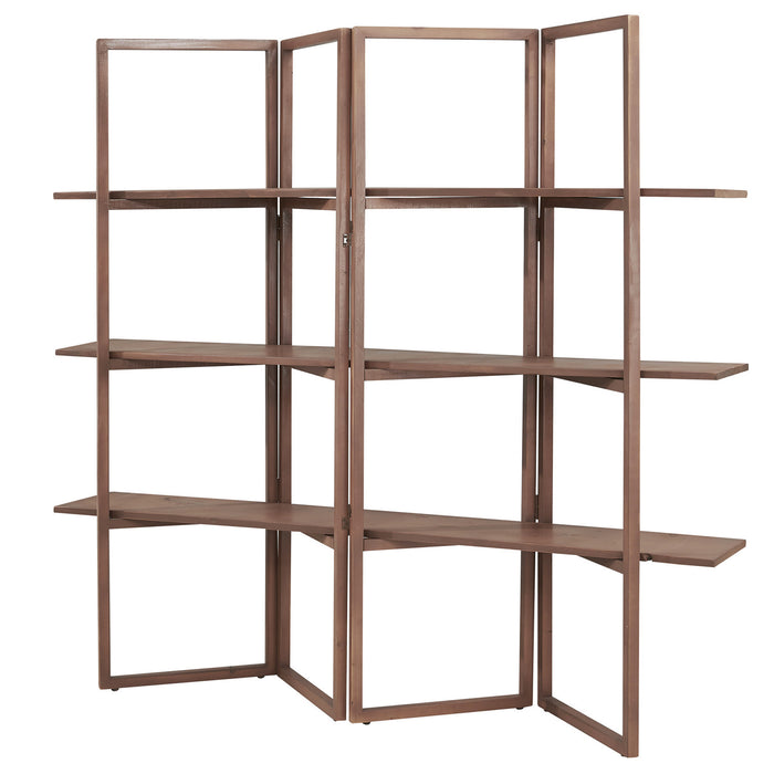 Sedici 3 Tier Folding Bookcase / Room Divider - Crafters and Weavers
