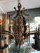 Antique 1920's Cast Bronze Arts and Crafts / Mission Style Chandelier - Crafters and Weavers