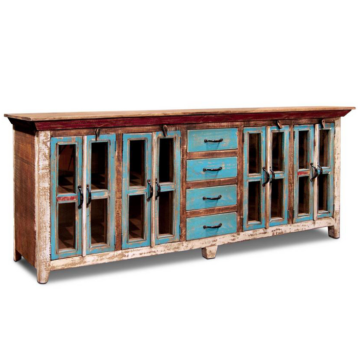La Boca Rustic Solid Pine Wood Sideboard 84